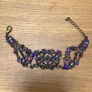 Vintage VCLM Multi-colored Crystal Bracelet